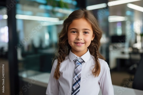 Portrait of a pleased, chil...