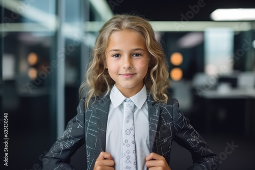 Portrait of a pleased, chil...