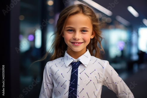 Portrait of a pleased, chil...