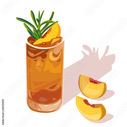 Peace Iced Tea vector isolated