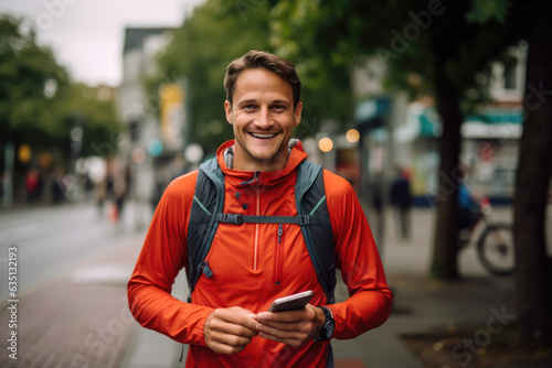 Portrait of a pleased, man ...
