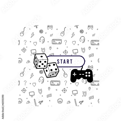 illustration of an games background