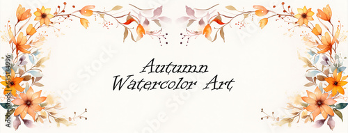 Autumn watercolor Art