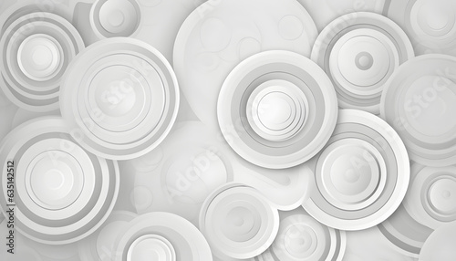 Grey circles abstract background, Spiral White Texture Pattern with Abstract Circular Design