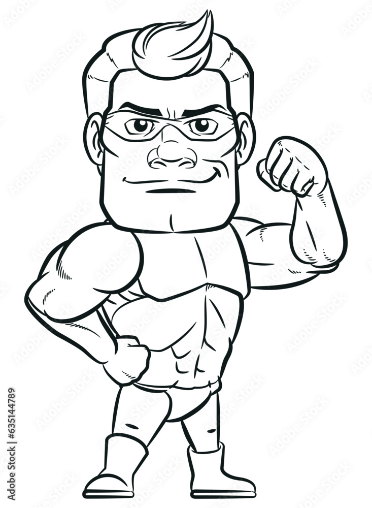 Sketch Strong Superhero Flexing Muscular Arm Sketch Strong Superhero Flexing Muscular Arm