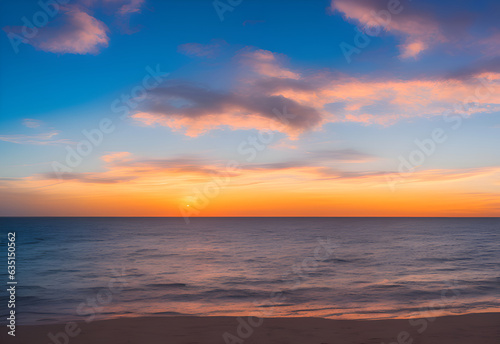 sunset on the beach