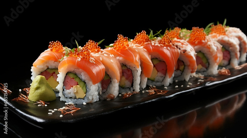 Fresh and Tasty Sushi Rolls: Exquisite Japanese Delights