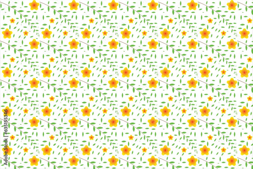 seamless flower and leaf abstrack patten design . seamless flower and leaf abstrack patten design .