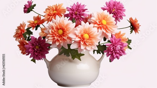 bouquet of flowers in vase © INK ART BACKGROUND
