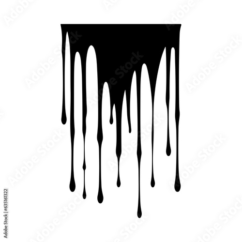 dripping border illustration