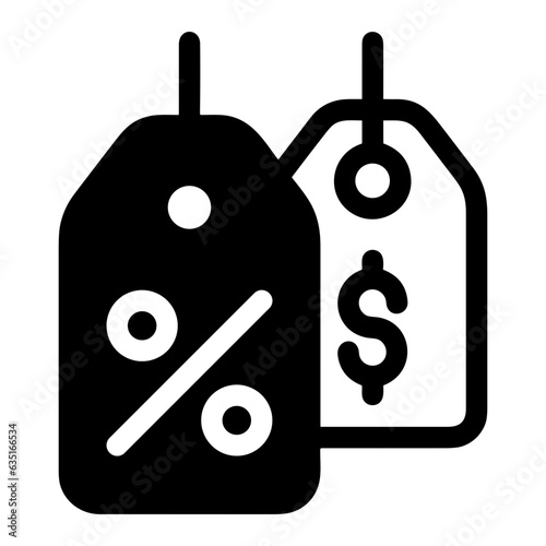 Price tag icon symbol vector image. Illustration of the coupon product pricing sale image design