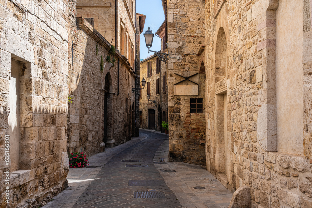 Obraz premium The beautiful city of San Gemini and its medieval historic center. Province of Terni, Umbria, Italy.