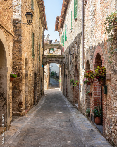 The beautiful city of San Gemini and its medieval historic center. Province of Terni, Umbria, Italy. photo
