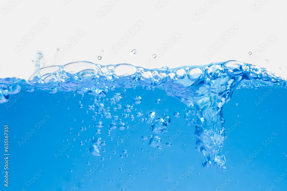 blue water splash macro close up isolated on white background with clipping path blue water splash macro close up isolated on white background with clipping path
