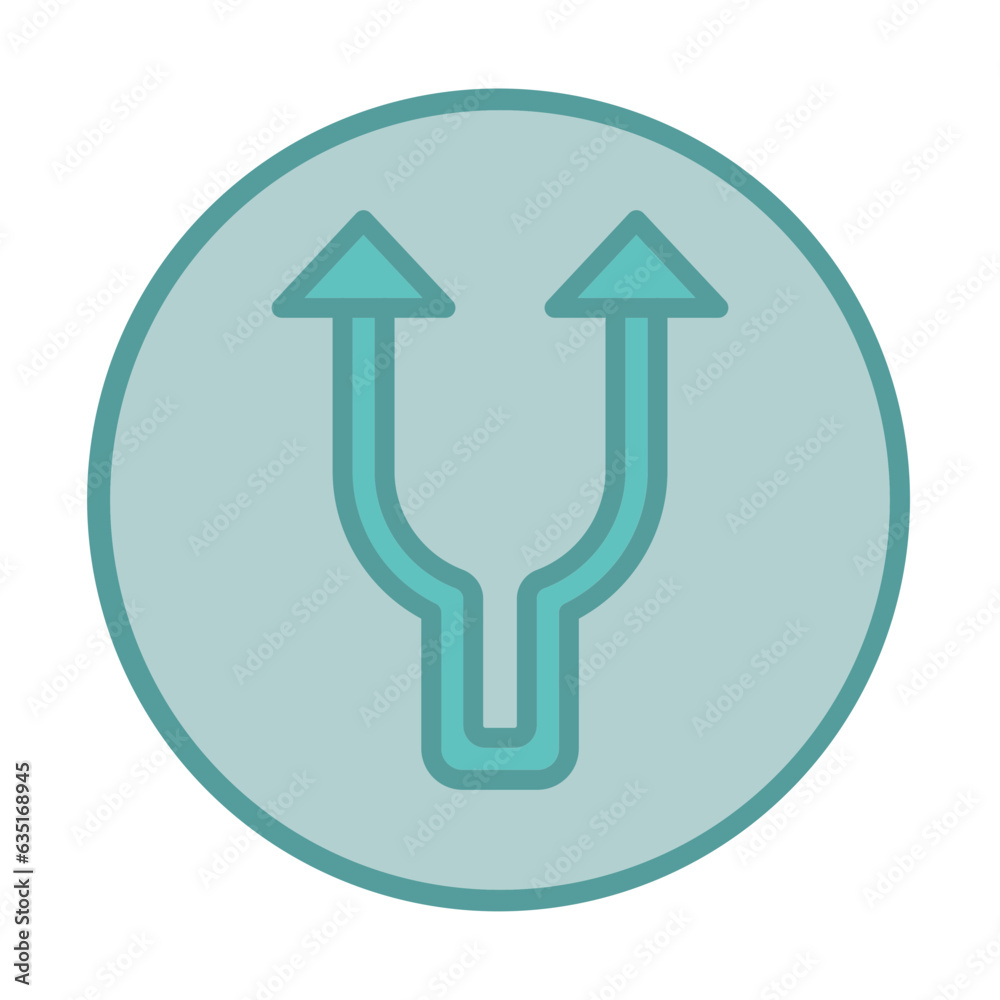 Split Arrow Up icon design