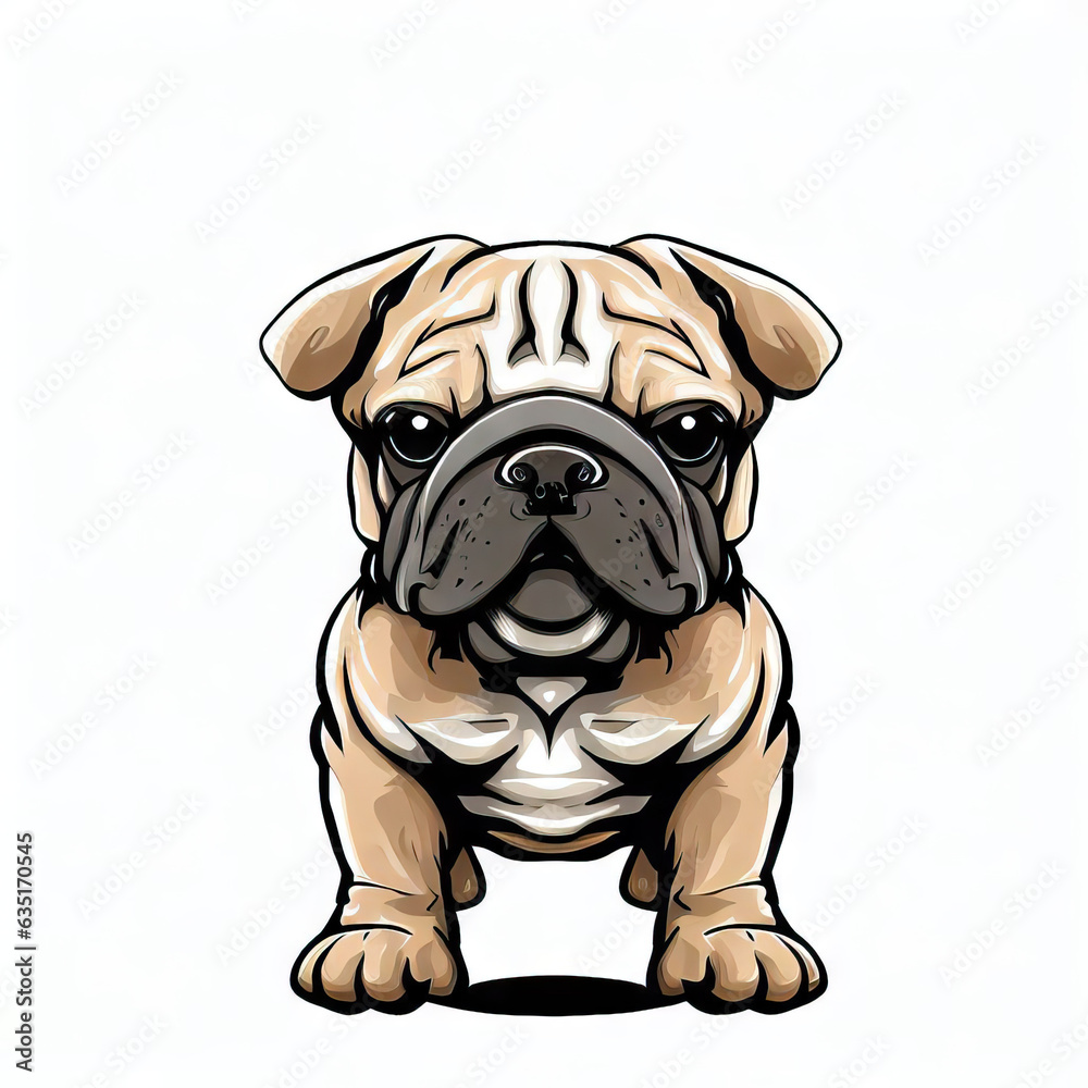 Cozy Companion: Isolated Cute Dog, Generative AI Cozy Companion: Isolated Cute Dog, Generative AI