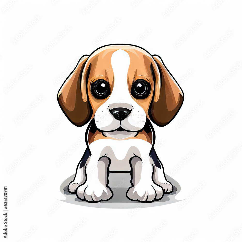 Cozy Companion: Isolated Cute Dog, Generative AI Cozy Companion: Isolated Cute Dog, Generative AI