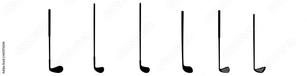Golf club icon vector set. Golf illustration sign collection. Sport symbol. Golfing logo. Golf club icon vector set. Golf illustration sign collection. Sport symbol. Golfing logo.