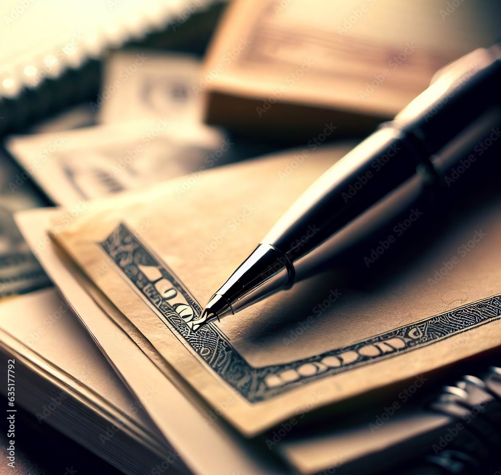 pen and cash pen and cash
