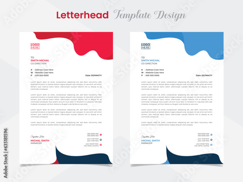 modern creative letterhead template design for your business
