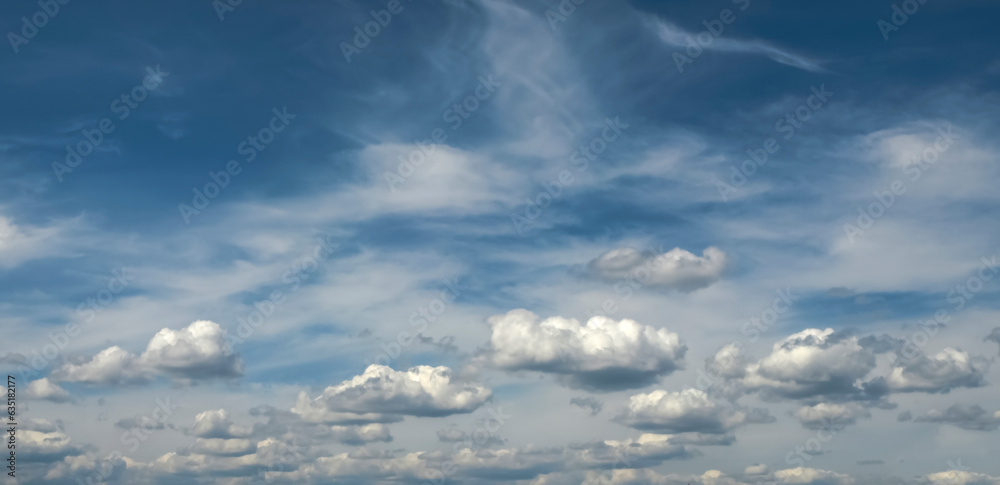 Blue sky with clouds