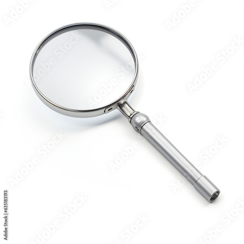 Magnifying glass isolated on white background, Zoom tool