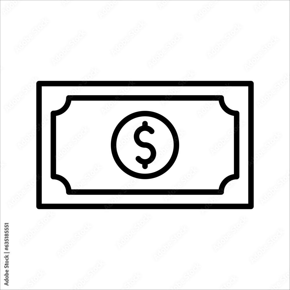 Cash icon in trendy flat style isolated on white background. Money symbol for your website design, logo, app, UI. Vector illustration, EPS10. Cash icon in trendy flat style isolated on white background. Money symbol for your website design, logo, app, UI. Vector illustration, EPS10.