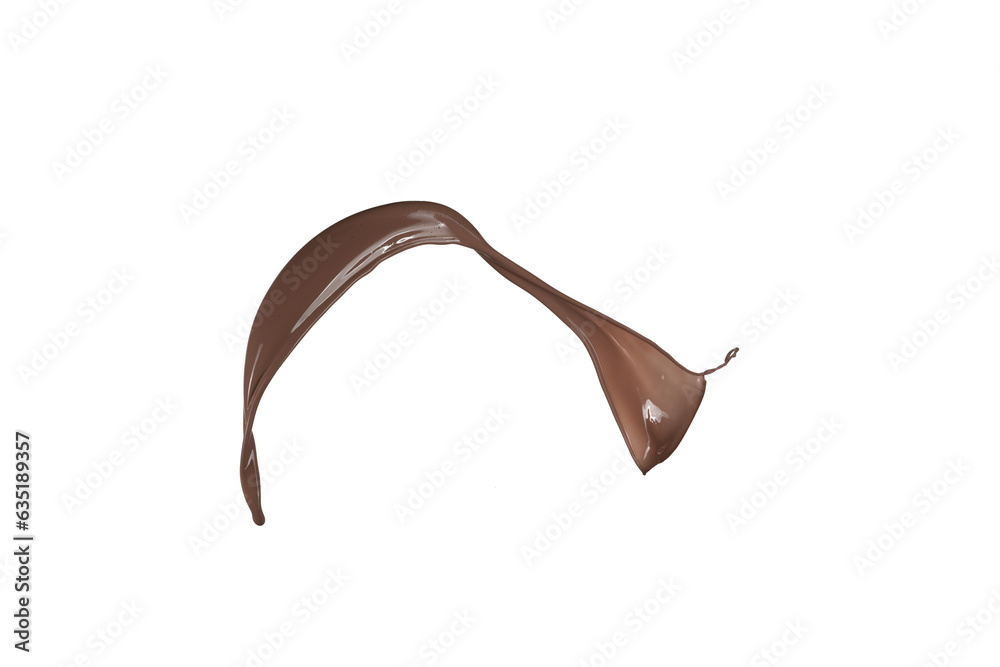 Fototapeta premium Splash chocolate 3d rendering