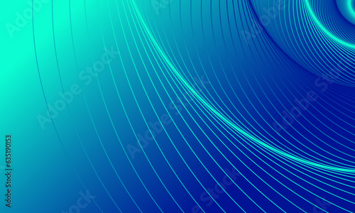 Abstract modern business conference design template with creative round lines