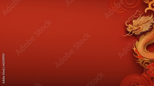 Chinese background with dragon