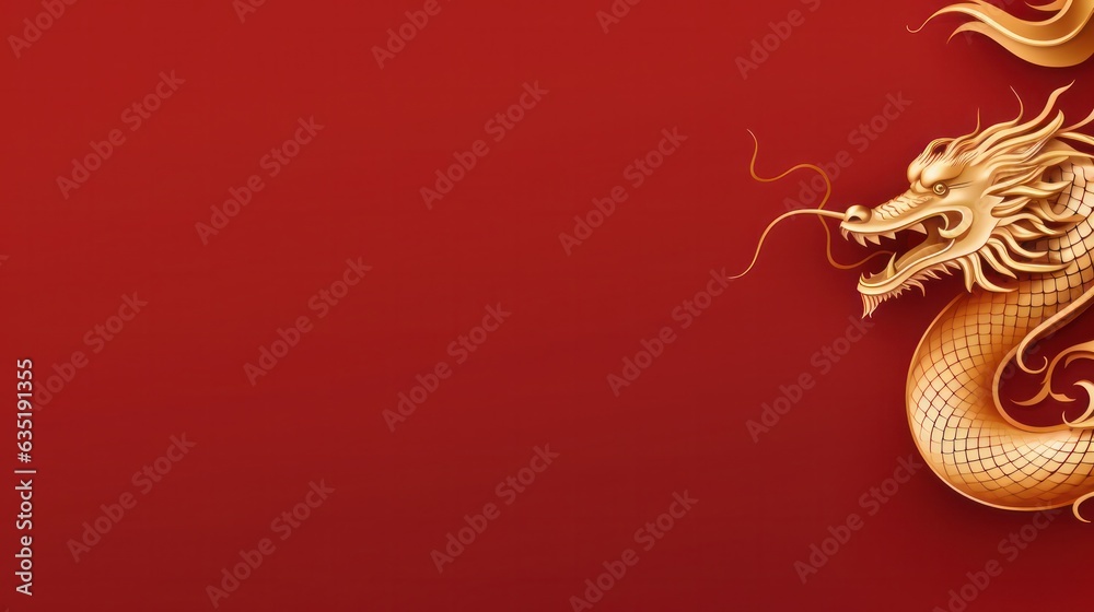 Chinese background with dragon Chinese background with dragon