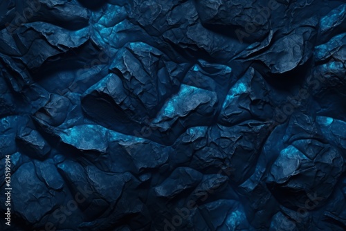 Evoking both calm and depth, this image captures the unique and mesmerizing texture of a blue abstract lava stone. Its intricacies and color variations make it a captivating background.