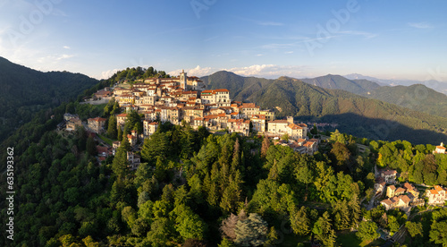 Aerial view of the Sacro Monte of Varese - Unesco Site