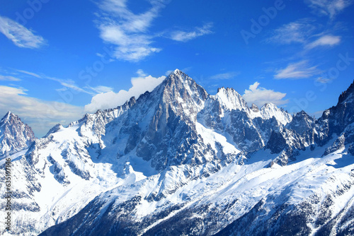 Aiguille Verte - Massif du Mont-Blanc (Haute-Savoie) / Ciel modifié photo
