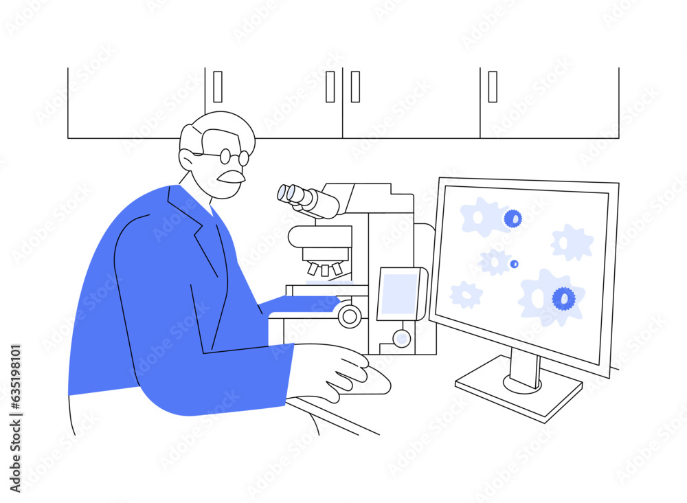 Killing of specific cells abstract concept vector illustration. Killing of specific cells abstract concept vector illustration.