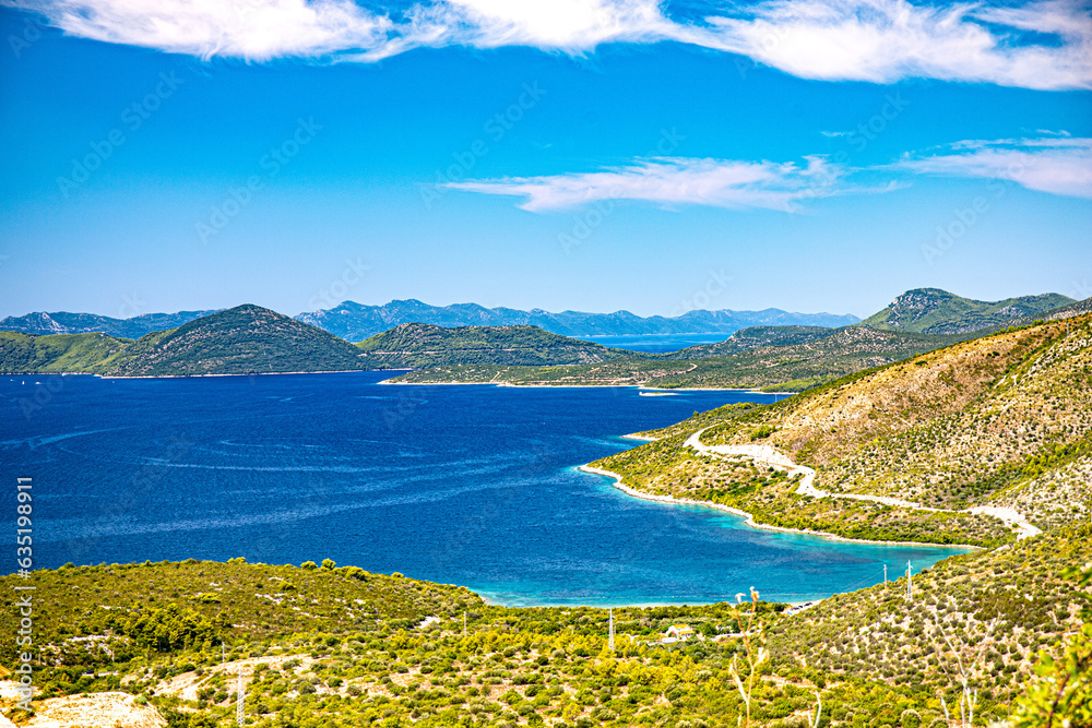 Fototapeta premium Elafiti Islands in croatia close to Dubrovnik on coastline