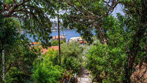 Elafiti Islands in croatia close to Dubrovnik on coastline photo