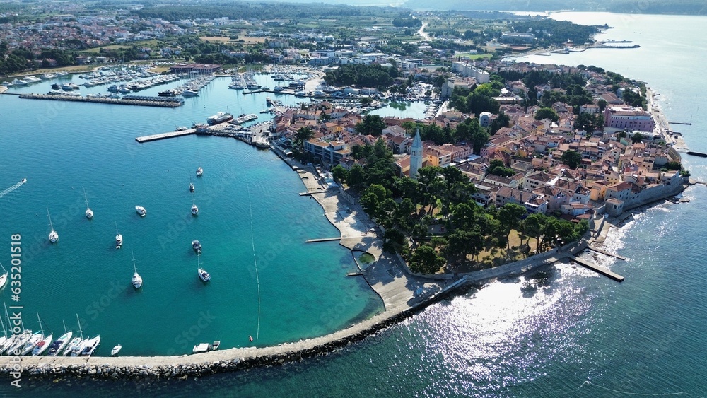 drone photo Poreč Croatia europe drone photo Poreč Croatia europe