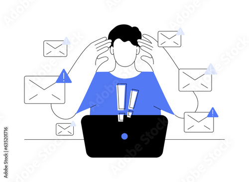 Spam abstract concept vector illustration.