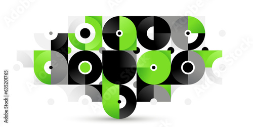 Abstract vector tiling geometric background, Bauhaus style tiles for interior bathroom wallpaper, art style modular geometrical backdrop.