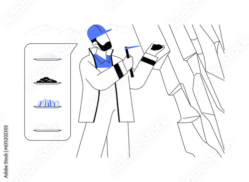 Soil monitoring abstract concept vector illustration.