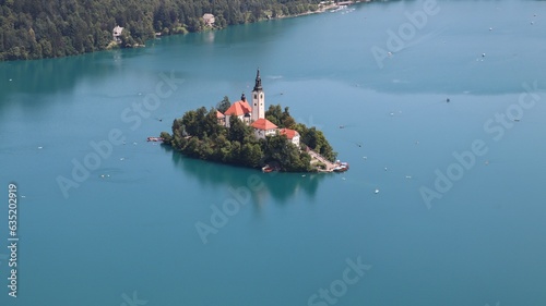 drone photo Bled Lake Slovenia, Bled Lake, Bled, Slovenia, Blejsko jezero, drone, vacations photo