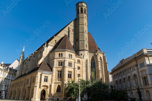 The Minoritenkirche or Minoriten church, French Gothic style church in the Altstadt or First District of Vienna.