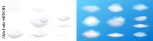 Clouds on a transparent background