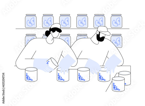 Canning food abstract concept vector illustration.