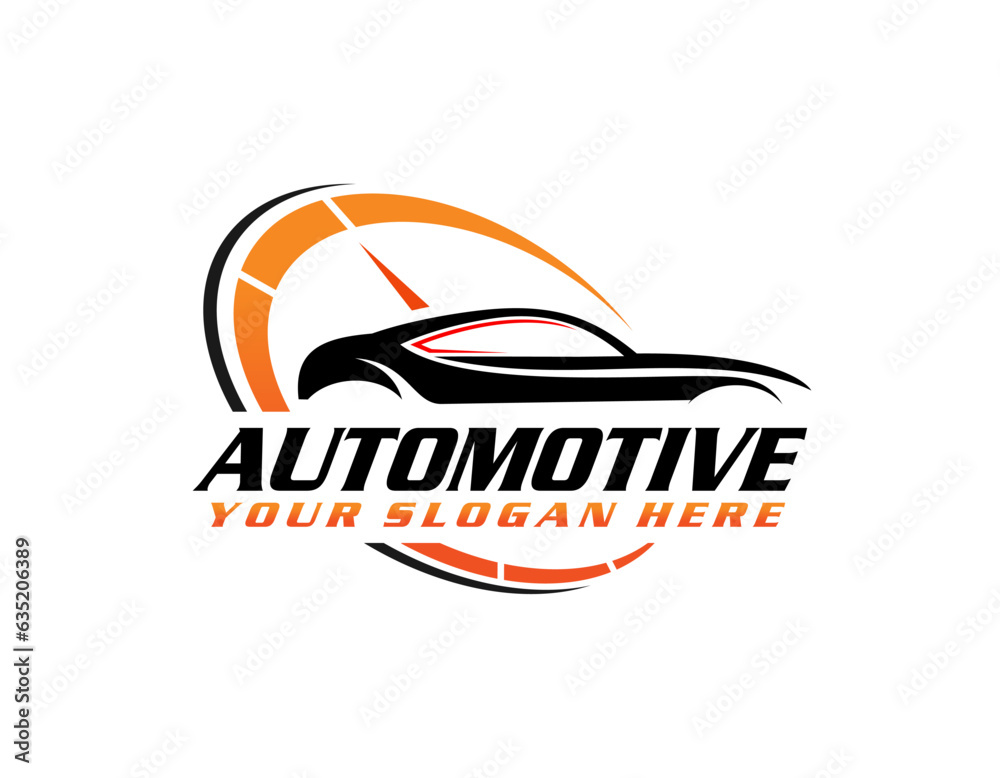 automotive sport car racing logo tamplate