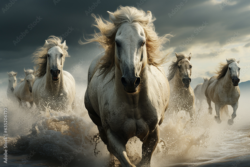 Obraz premium horses