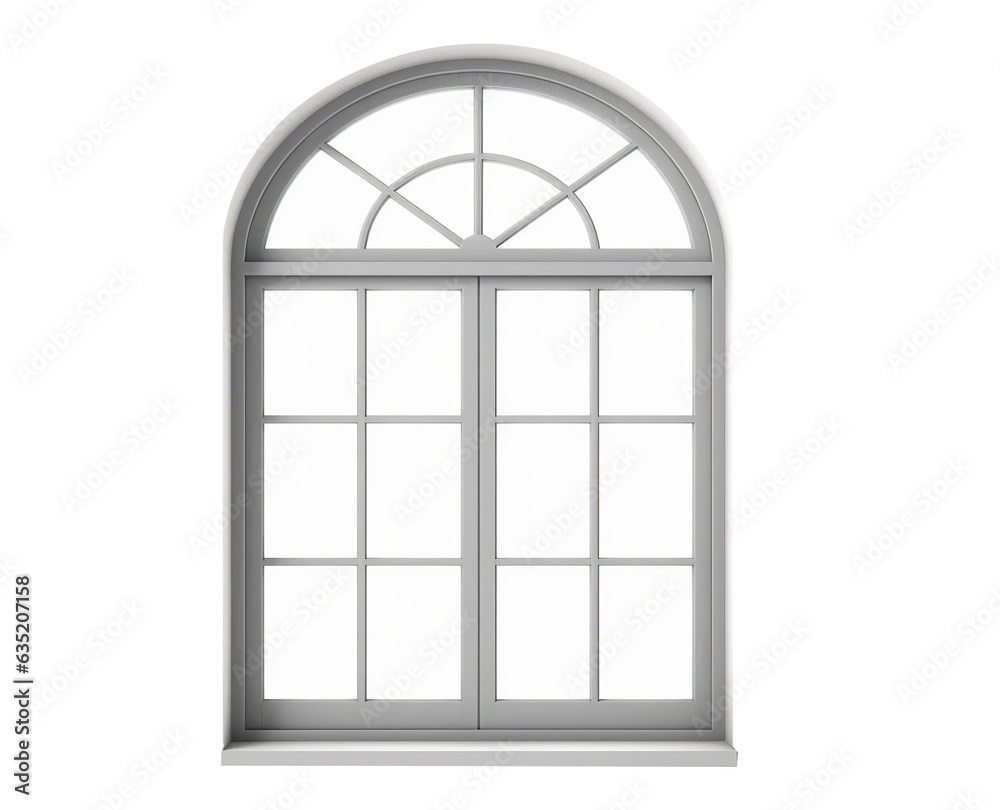 Window on transparent background. Generative AI. Window on transparent background. Generative AI.