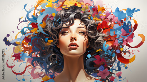 Colorful Migraine Journey: Illustrating the Path of Pain and Resilience with Vibrant Illustrations