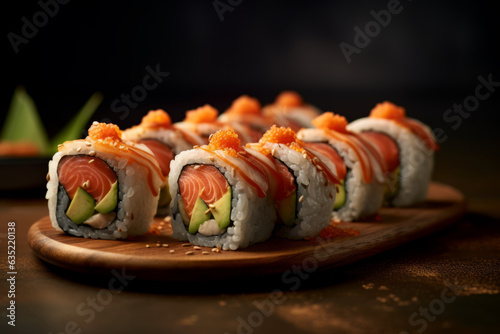 Sushi, food photography.generative ai